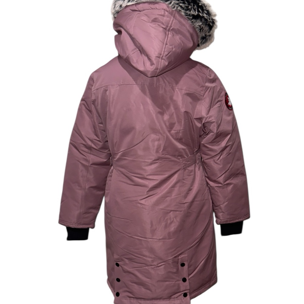NWT $300 Canada Weather Gear Pink Haze Puffer Parka Jacket Faux Fur Hood M Ski - Picture 5 of 11